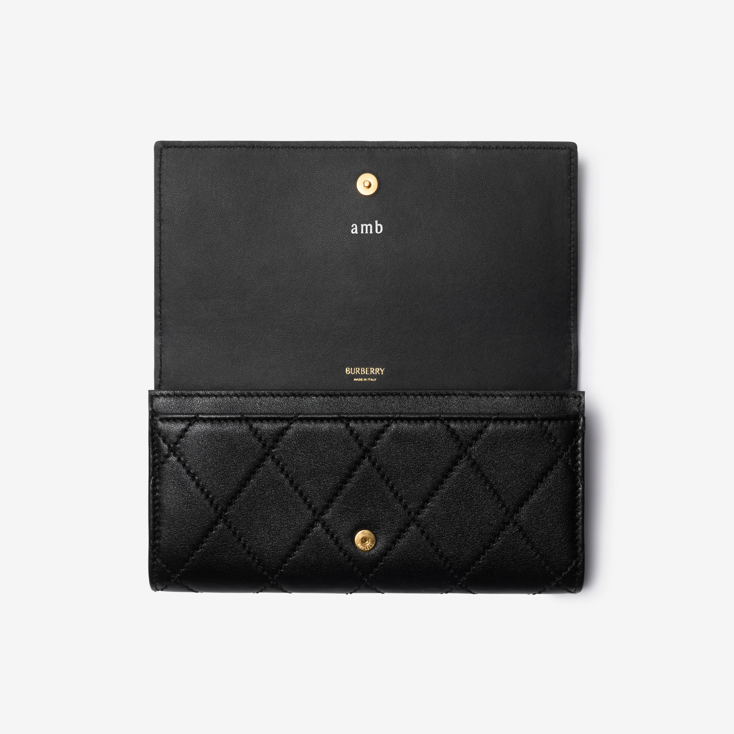 Strand Continental Wallet in Black - Women, Leather | Burberry® Official